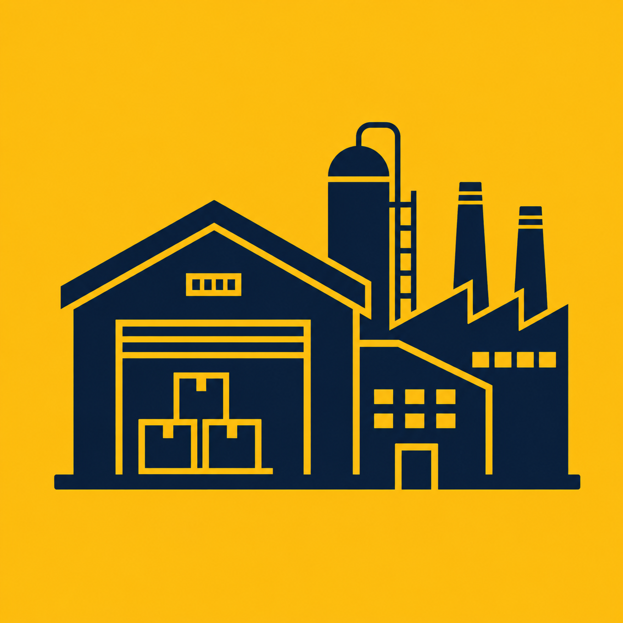 Warehouses and Industrial Facilities Icon